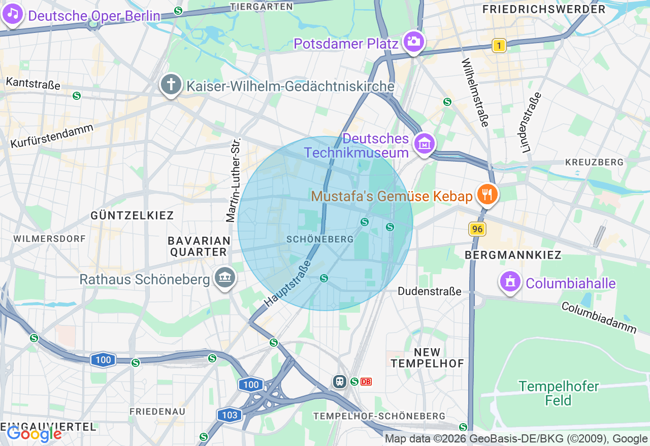 Kartenansicht der Location