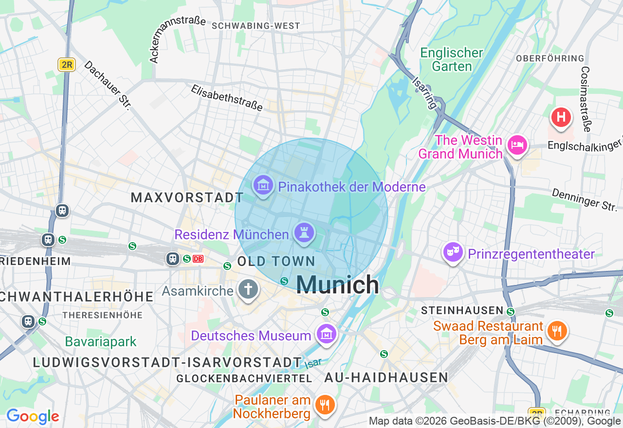 Kartenansicht der Location