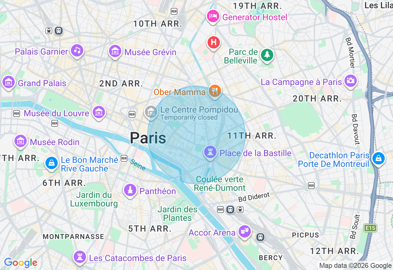 Carte de l'emplacement