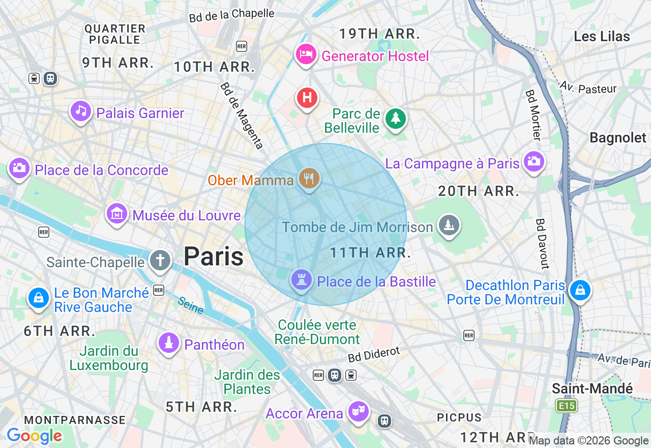 Carte de l'emplacement