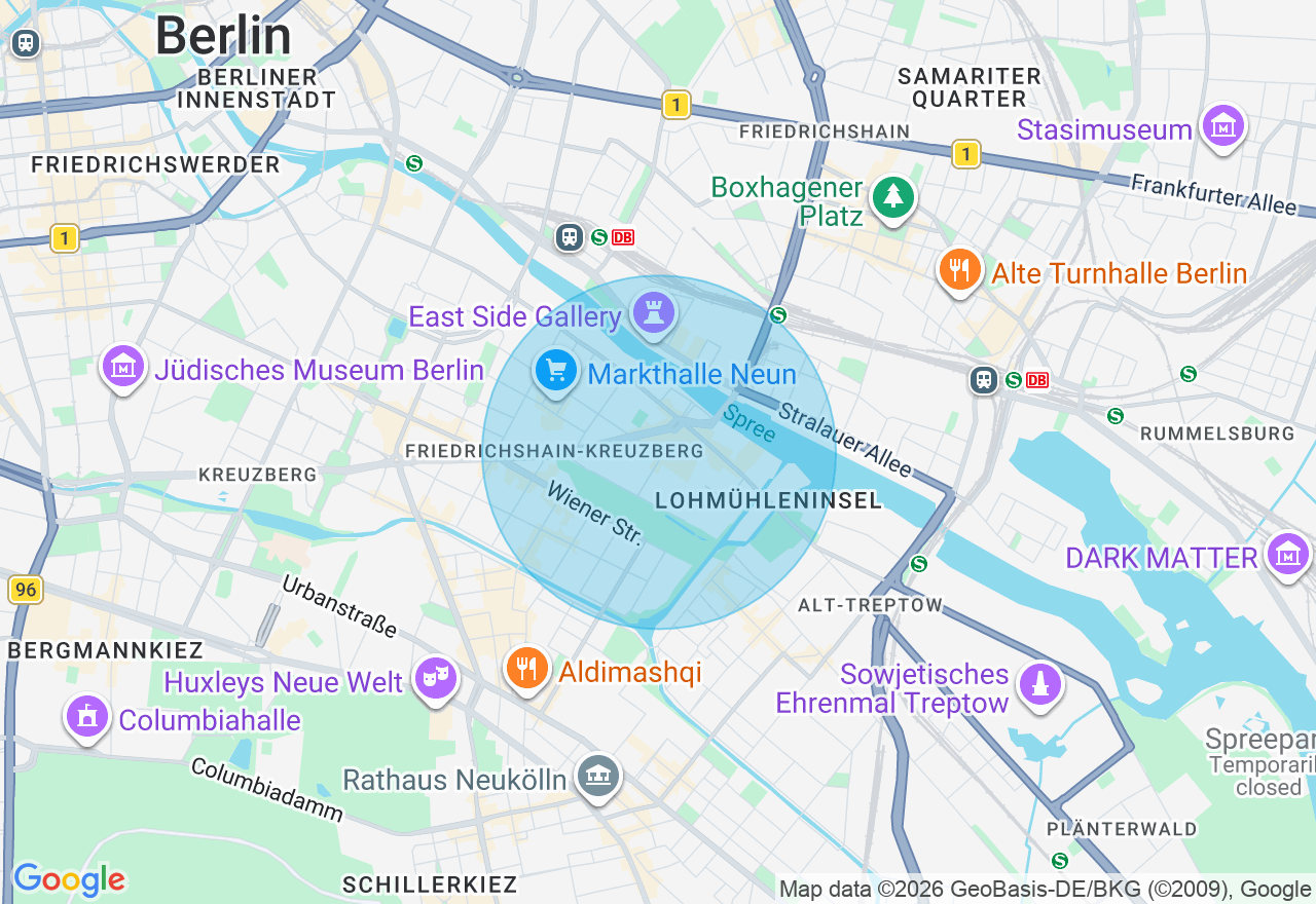 Kartenansicht der Location