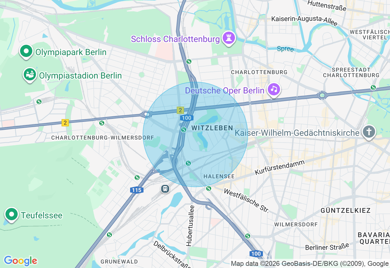 Kartenansicht der Location