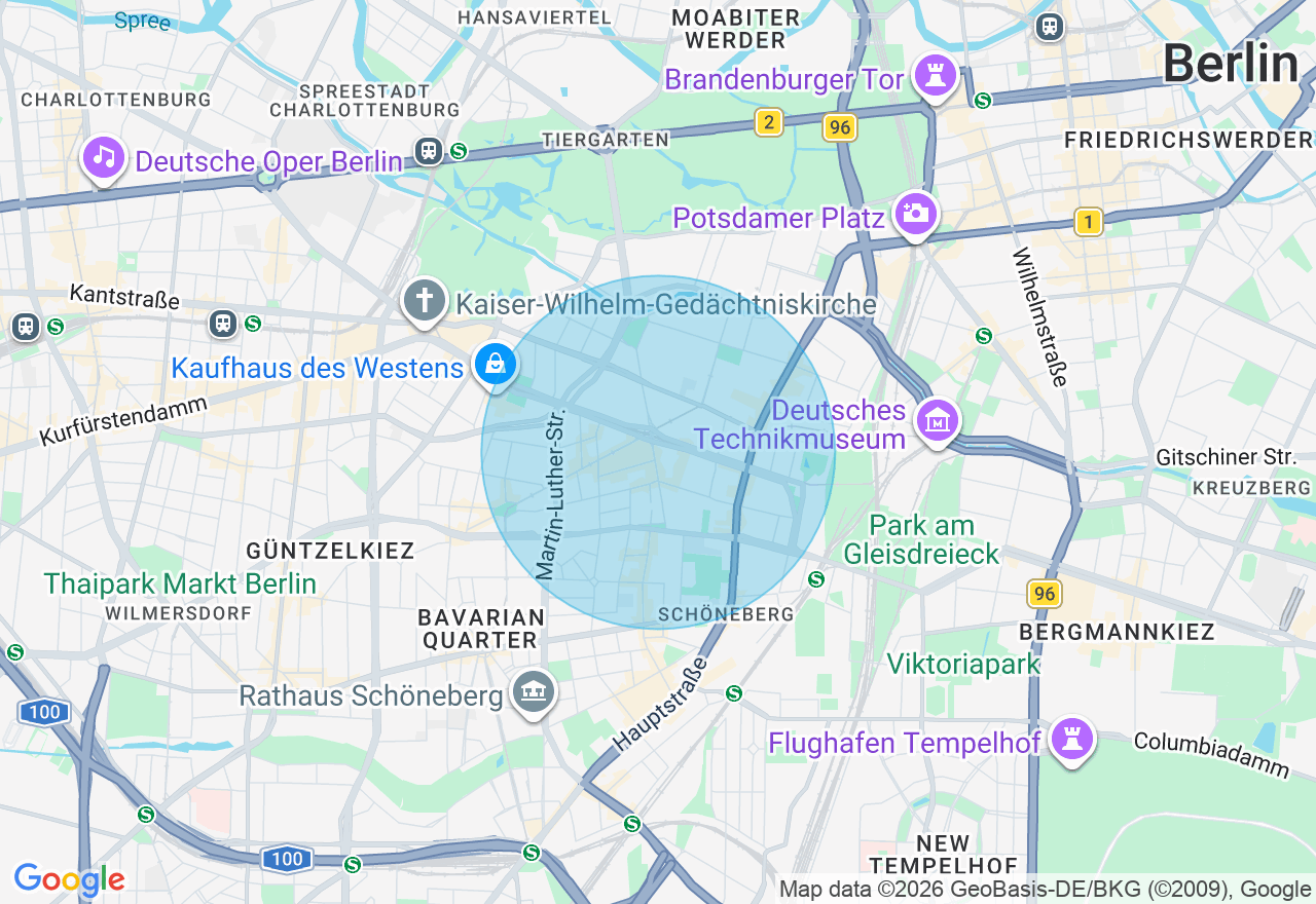 Kartenansicht der Location