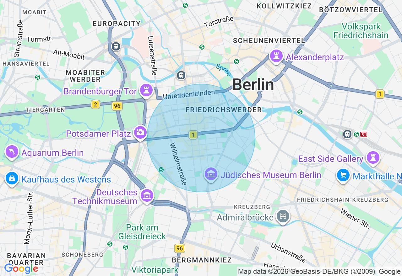 Kartenansicht der Location