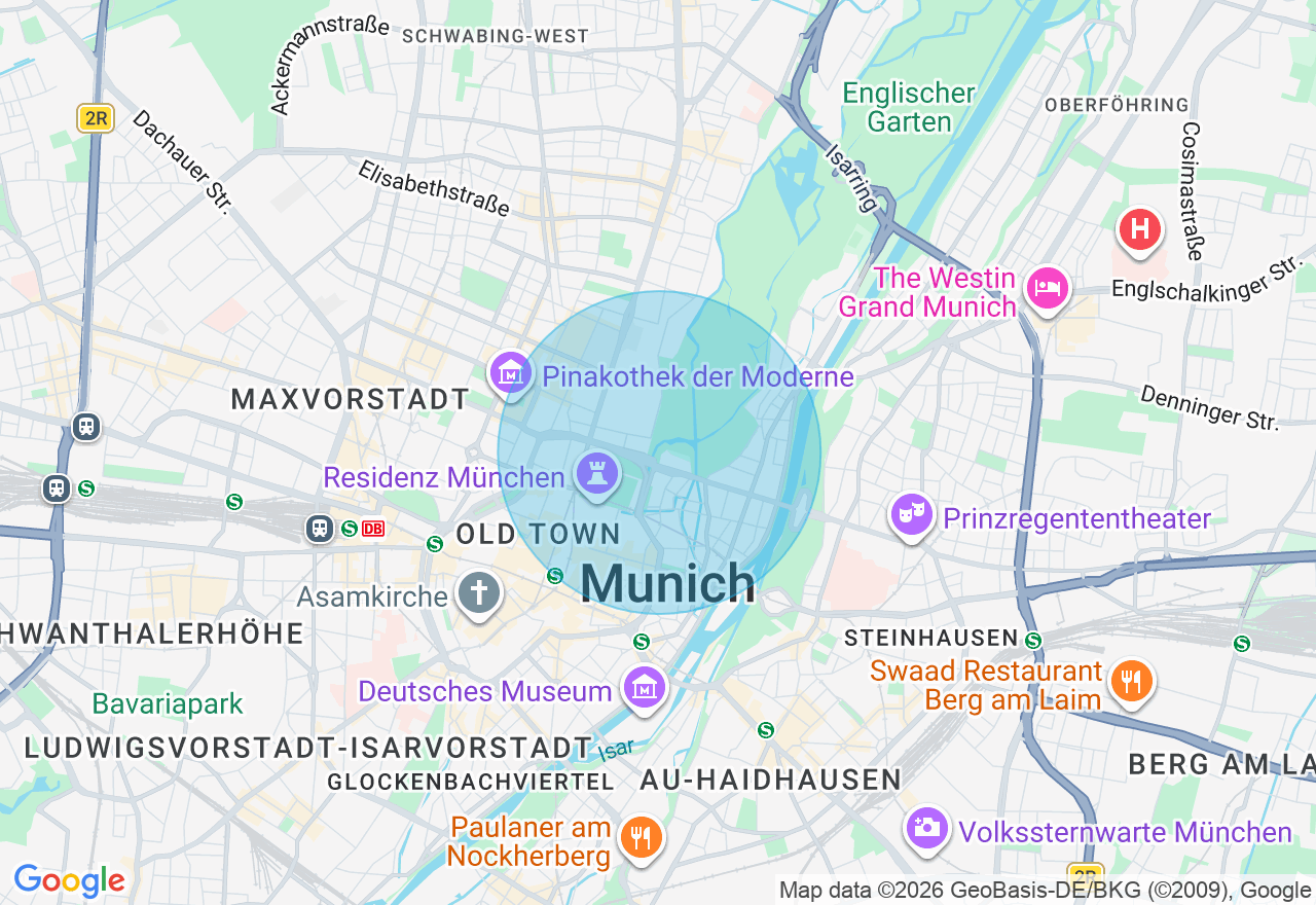 Kartenansicht der Location