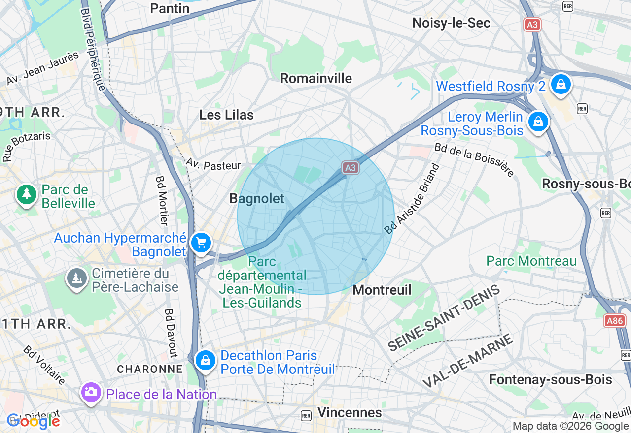 Carte de l'emplacement