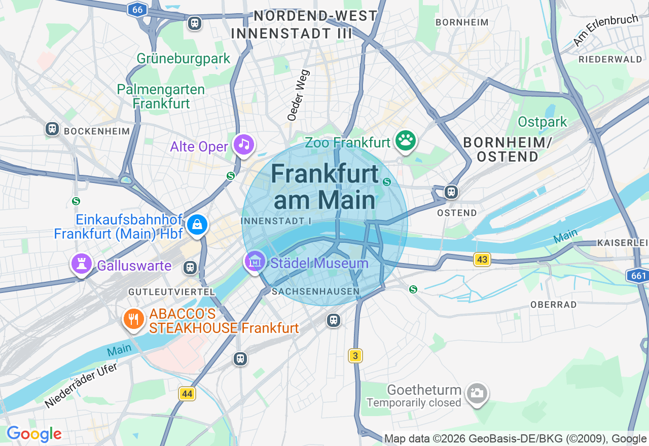 Kartenansicht der Location