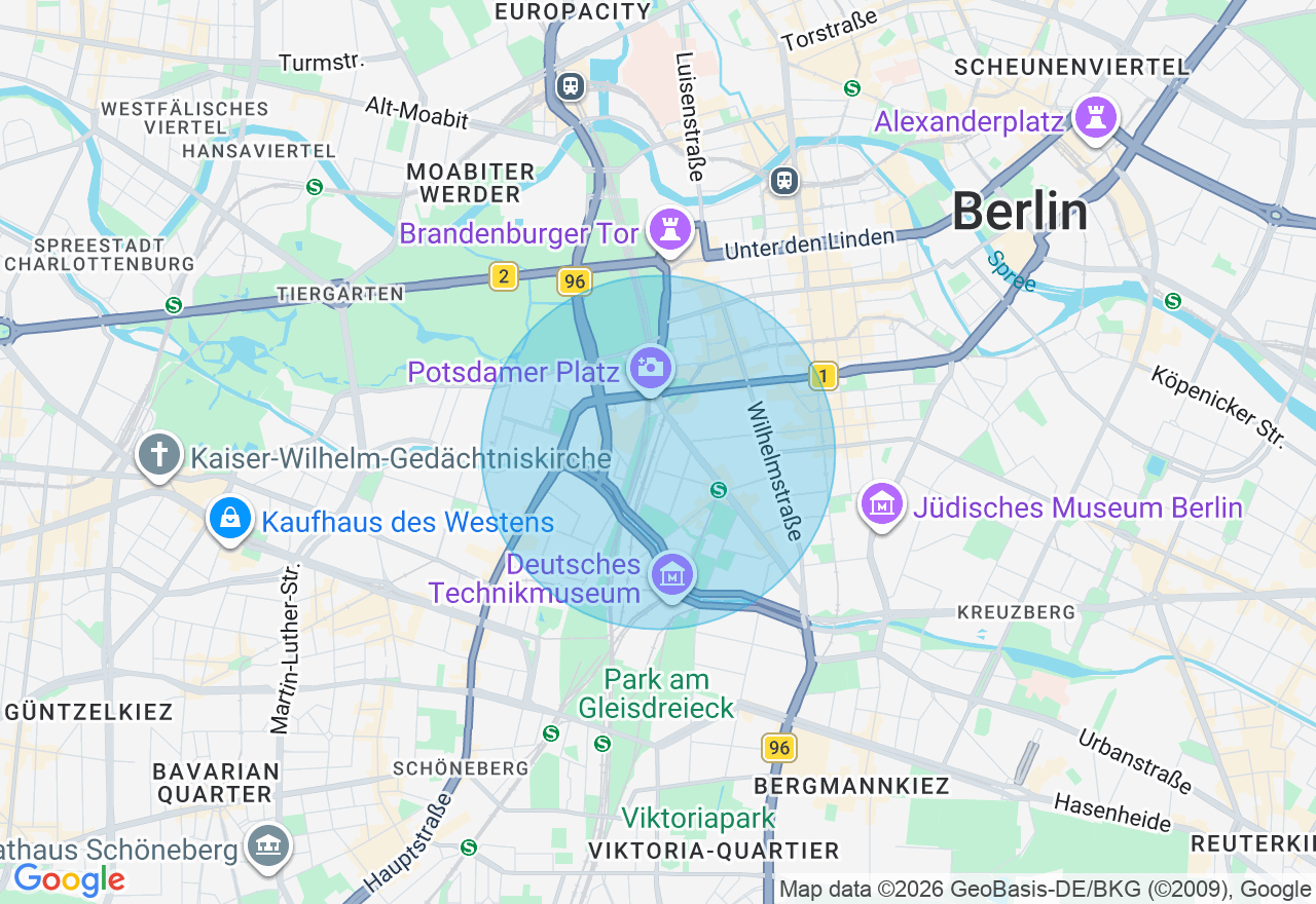 Kartenansicht der Location