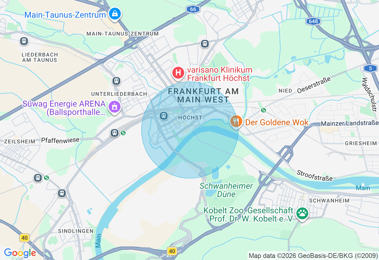 Kartenansicht der Location