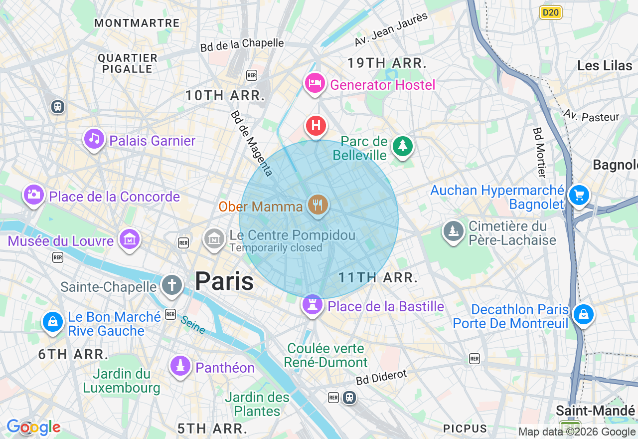 Carte de l'emplacement