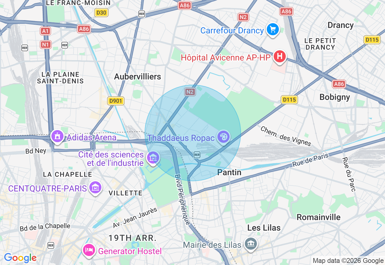 Carte de l'emplacement