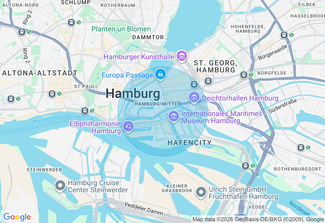 Kartenansicht der Location