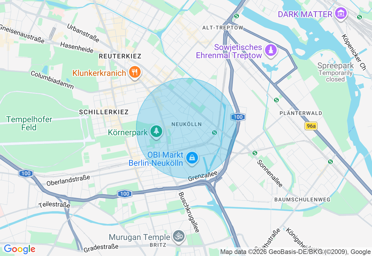 Kartenansicht der Location