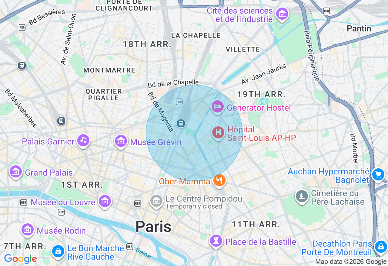 Carte de l'emplacement