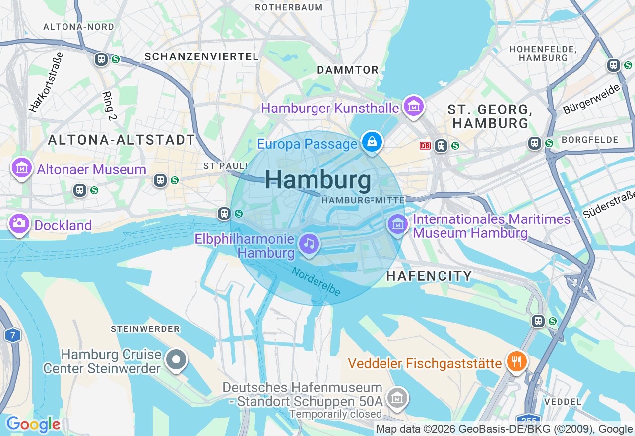Kartenansicht der Location