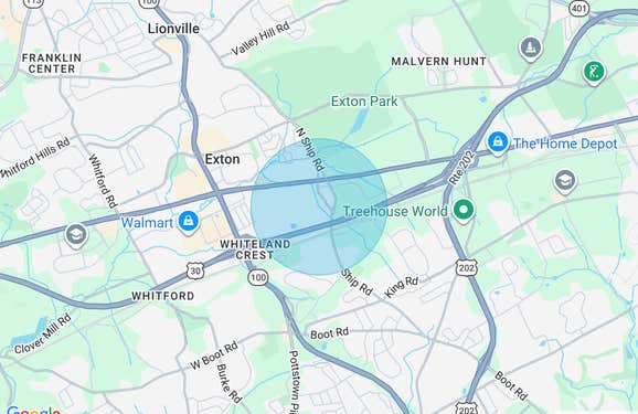 Exton Location Map Stylish suburban home in Exton, PA | Rent this location on Giggster