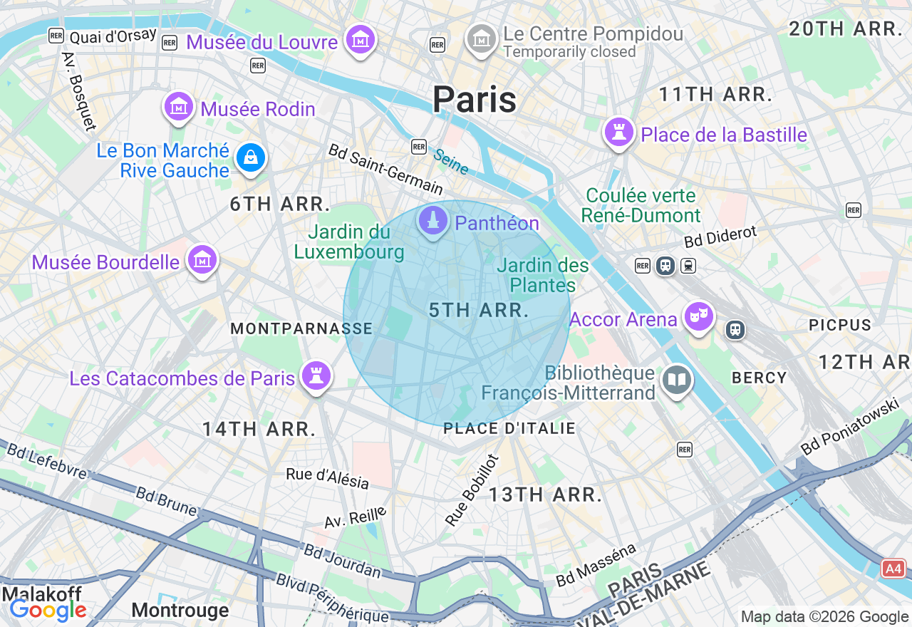 Carte de l'emplacement