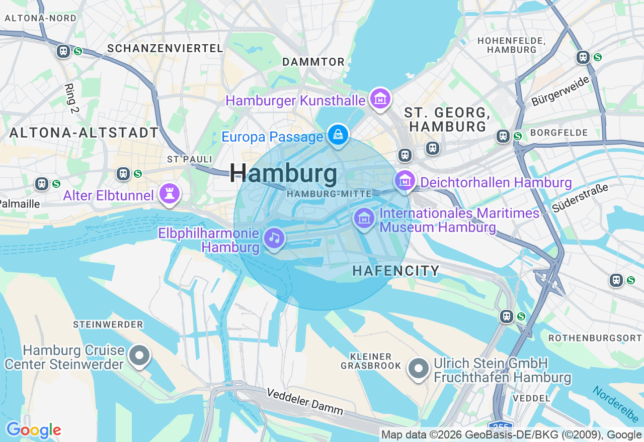 Kartenansicht der Location