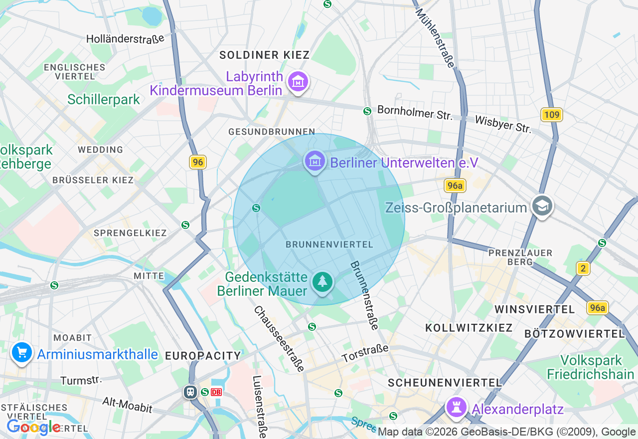 Kartenansicht der Location