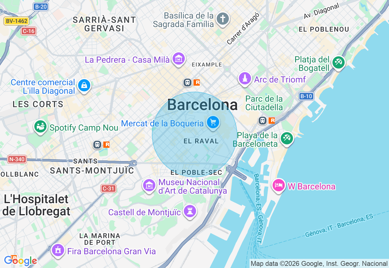 Mapa de la ubicación