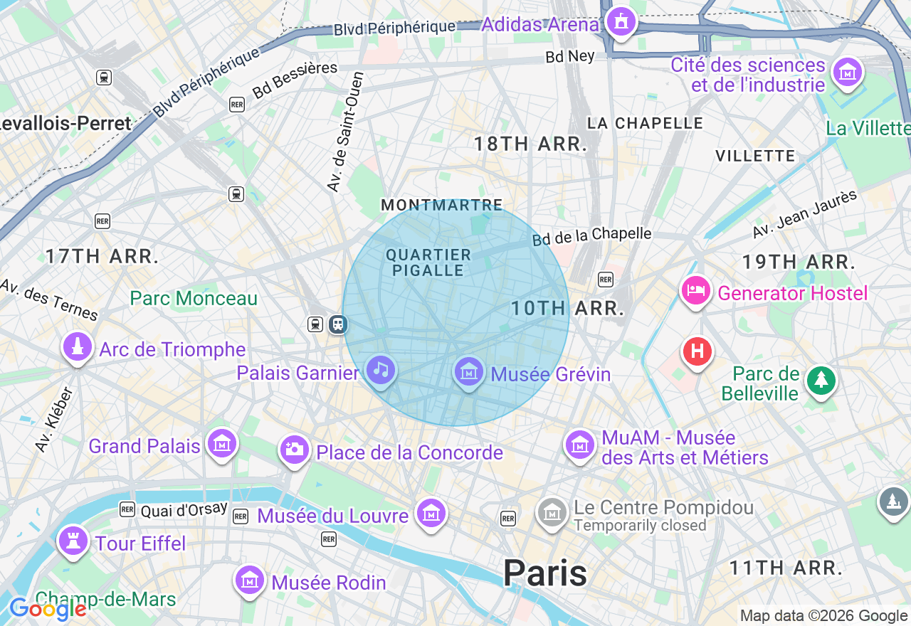 Carte de l'emplacement