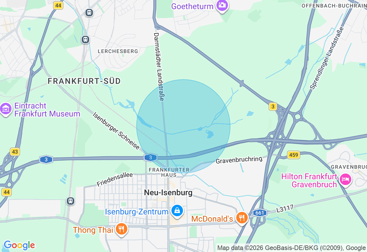 Kartenansicht der Location