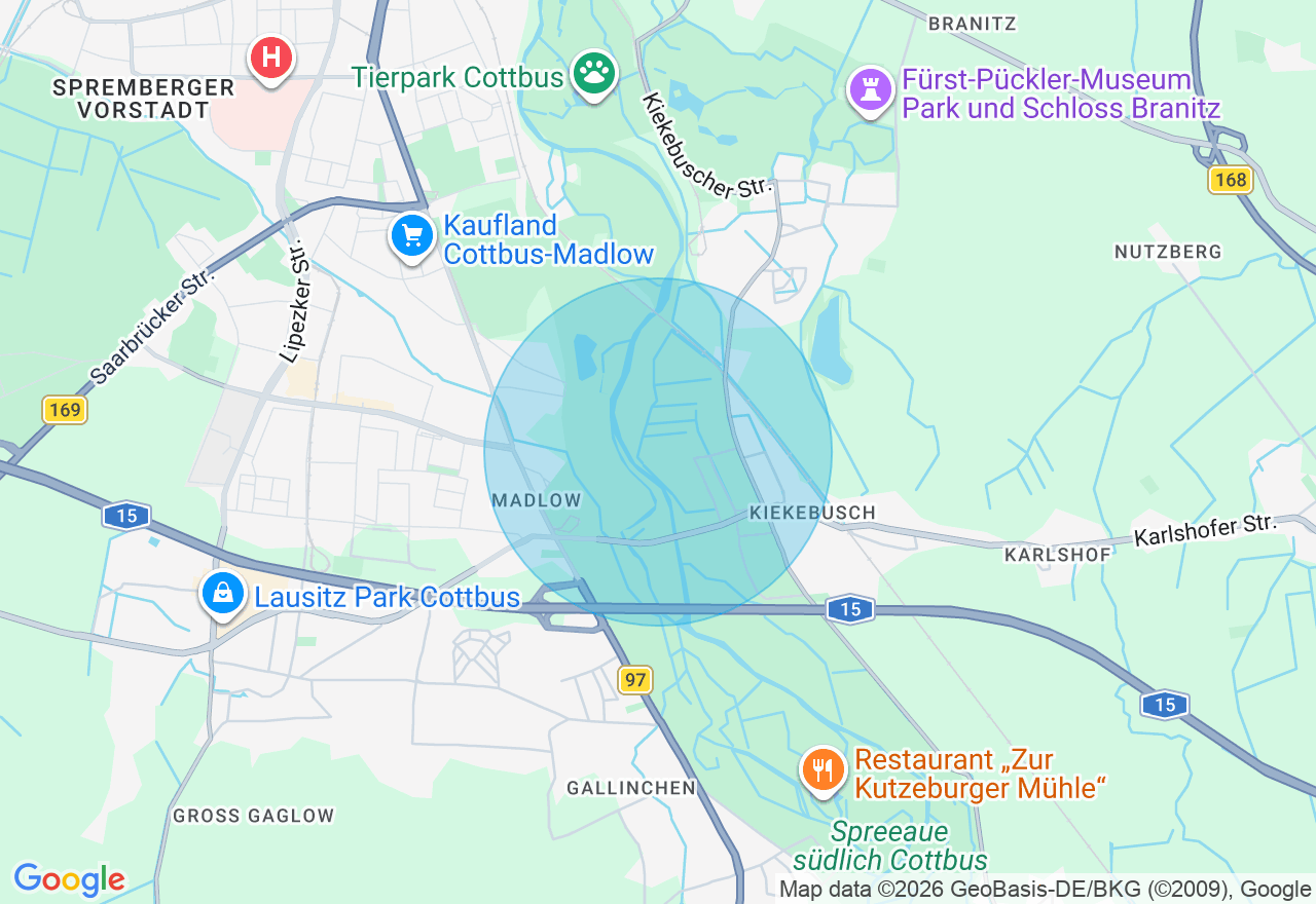 Kartenansicht der Location