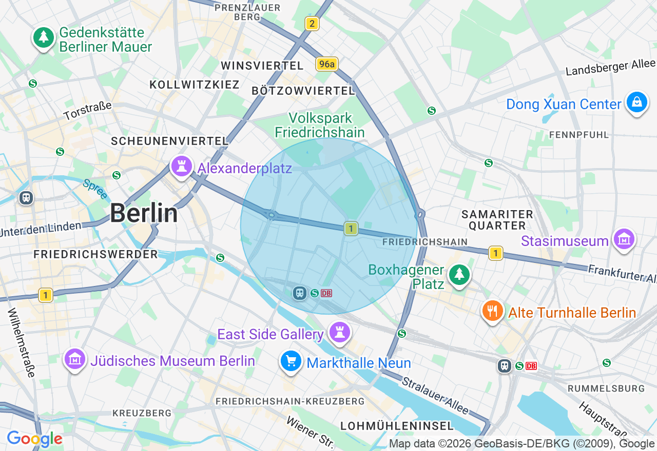 Kartenansicht der Location