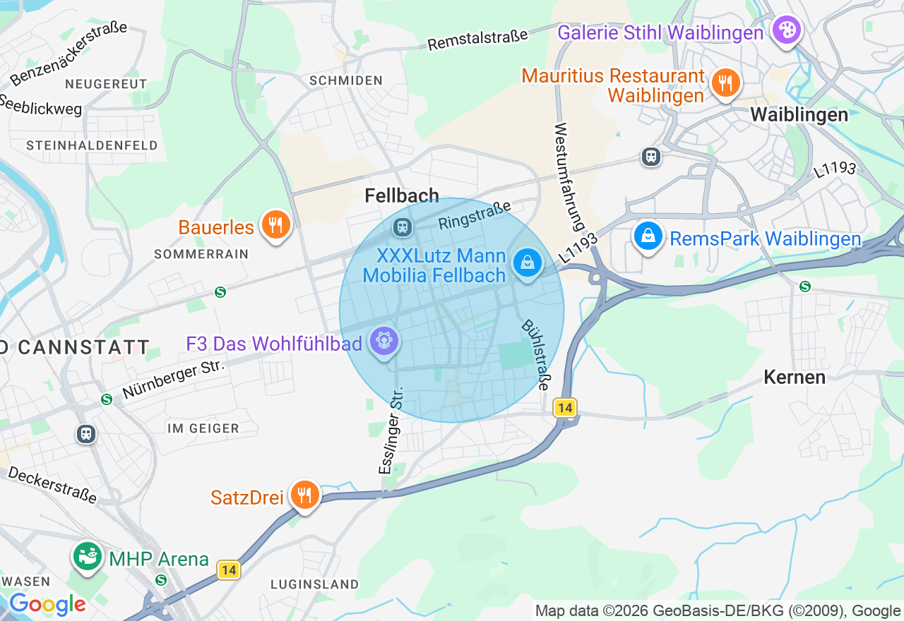 Kartenansicht der Location