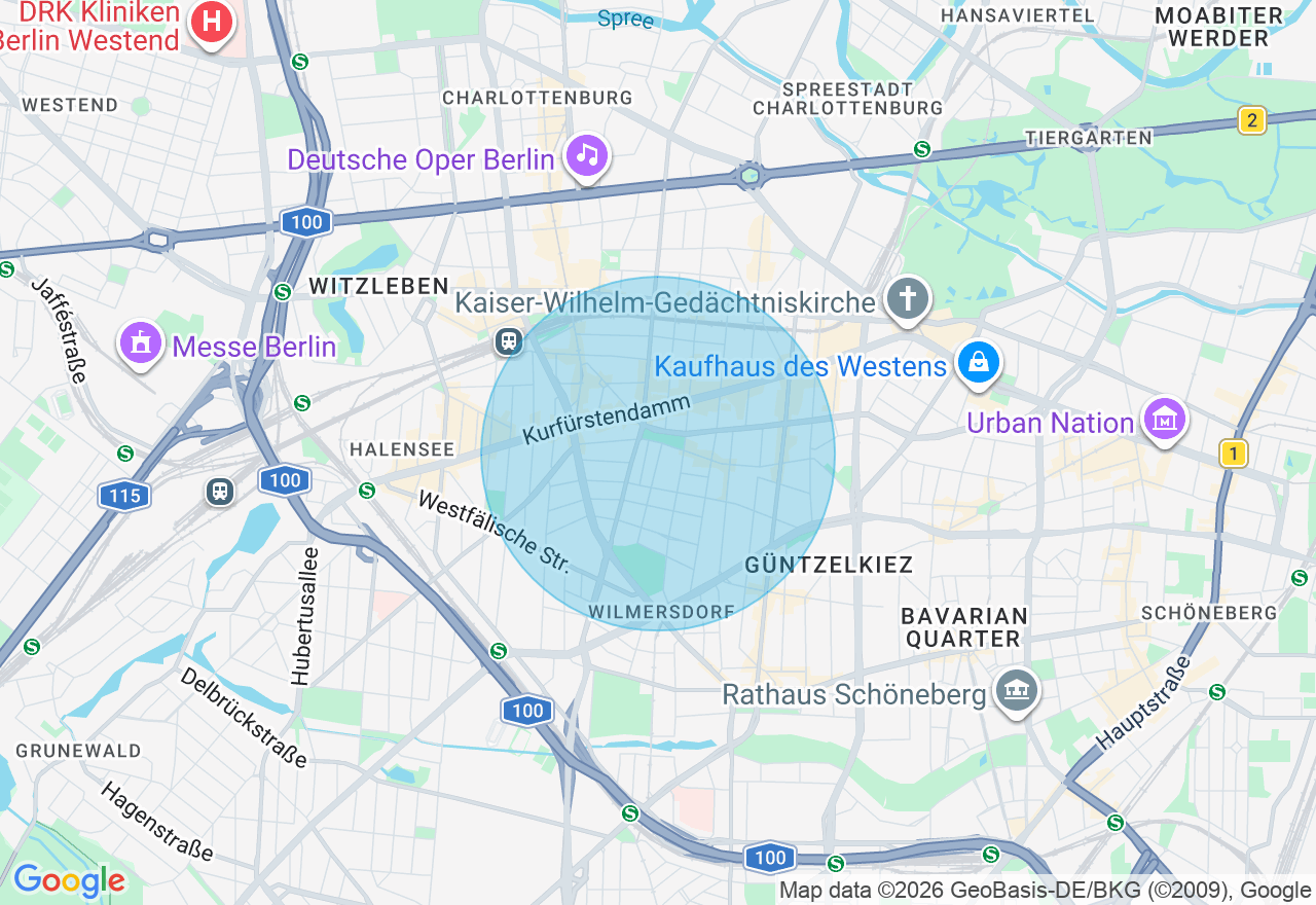 Kartenansicht der Location