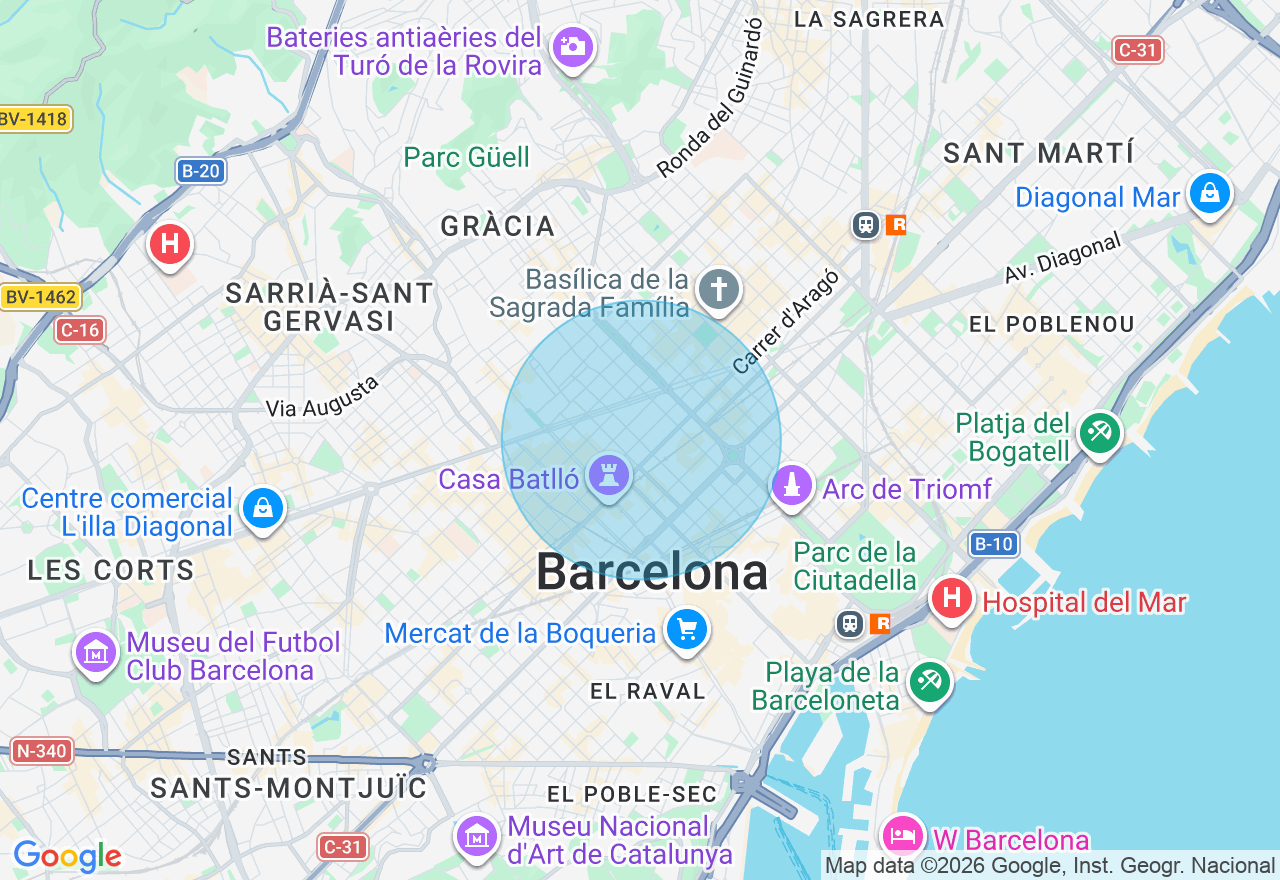 Mapa de la ubicación