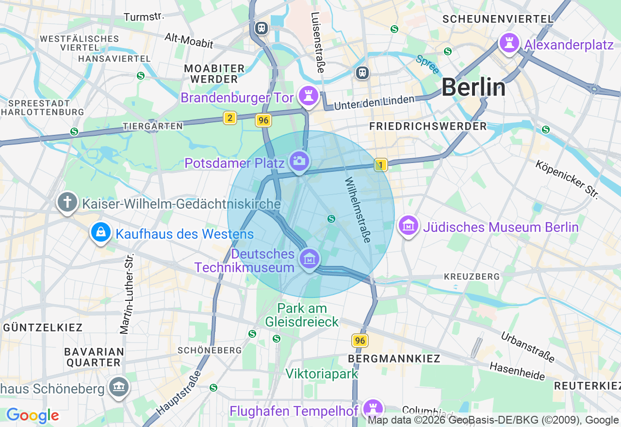 Kartenansicht der Location
