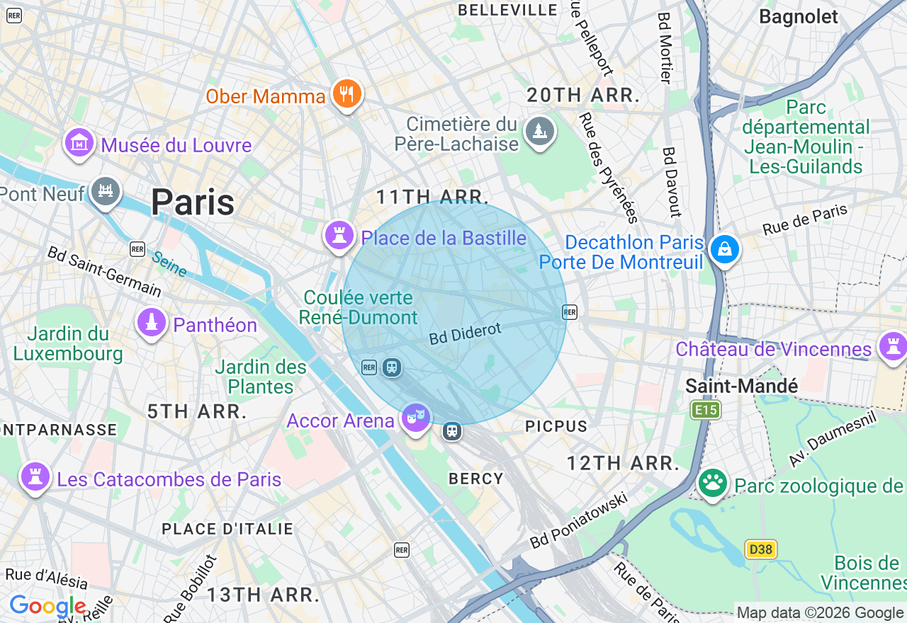Carte de l'emplacement