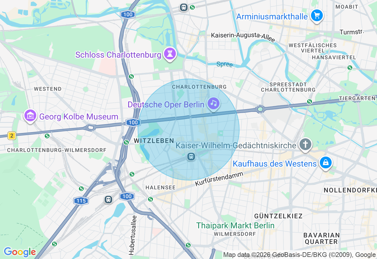 Kartenansicht der Location