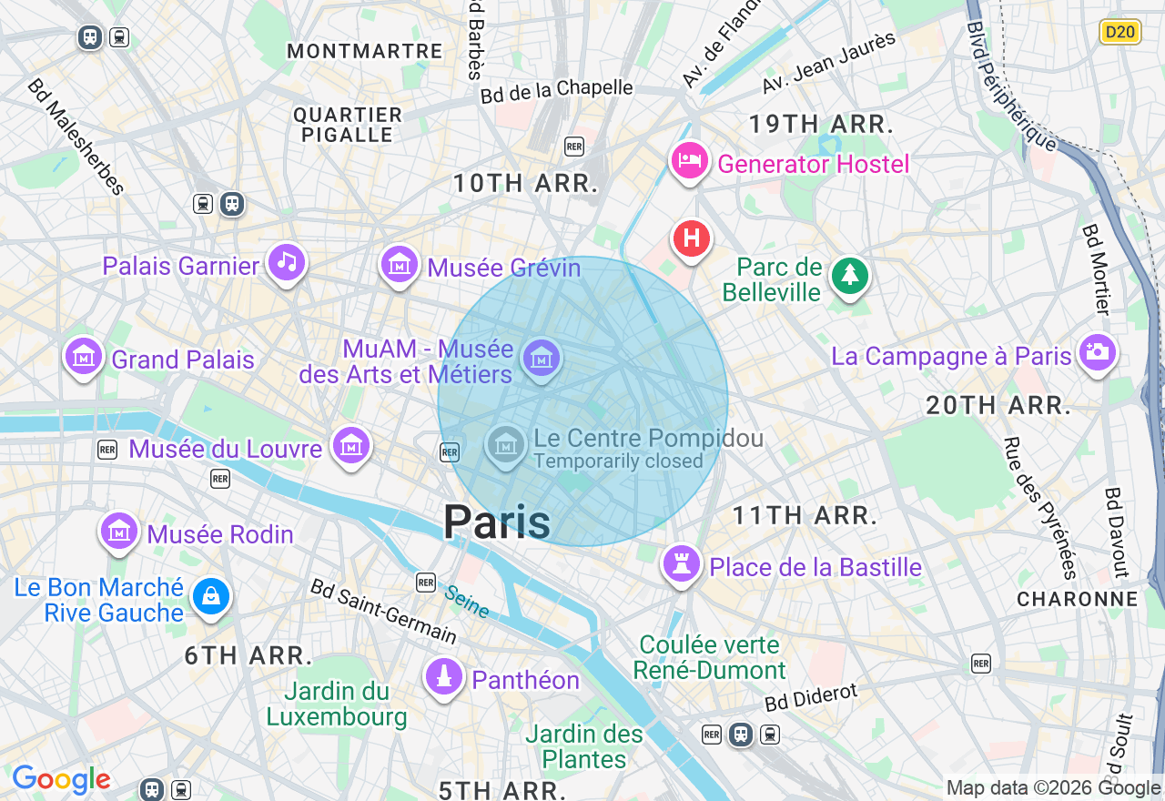 Carte de l'emplacement