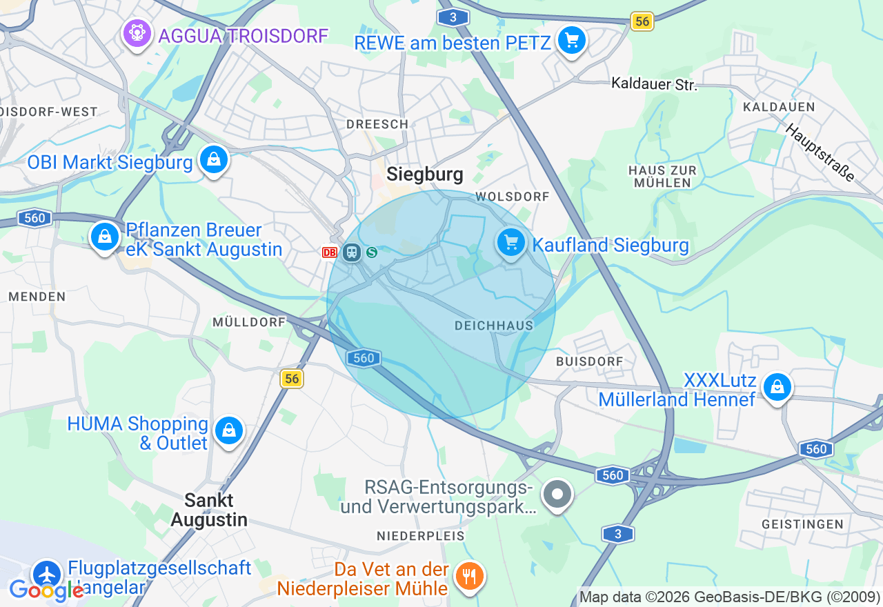 Kartenansicht der Location
