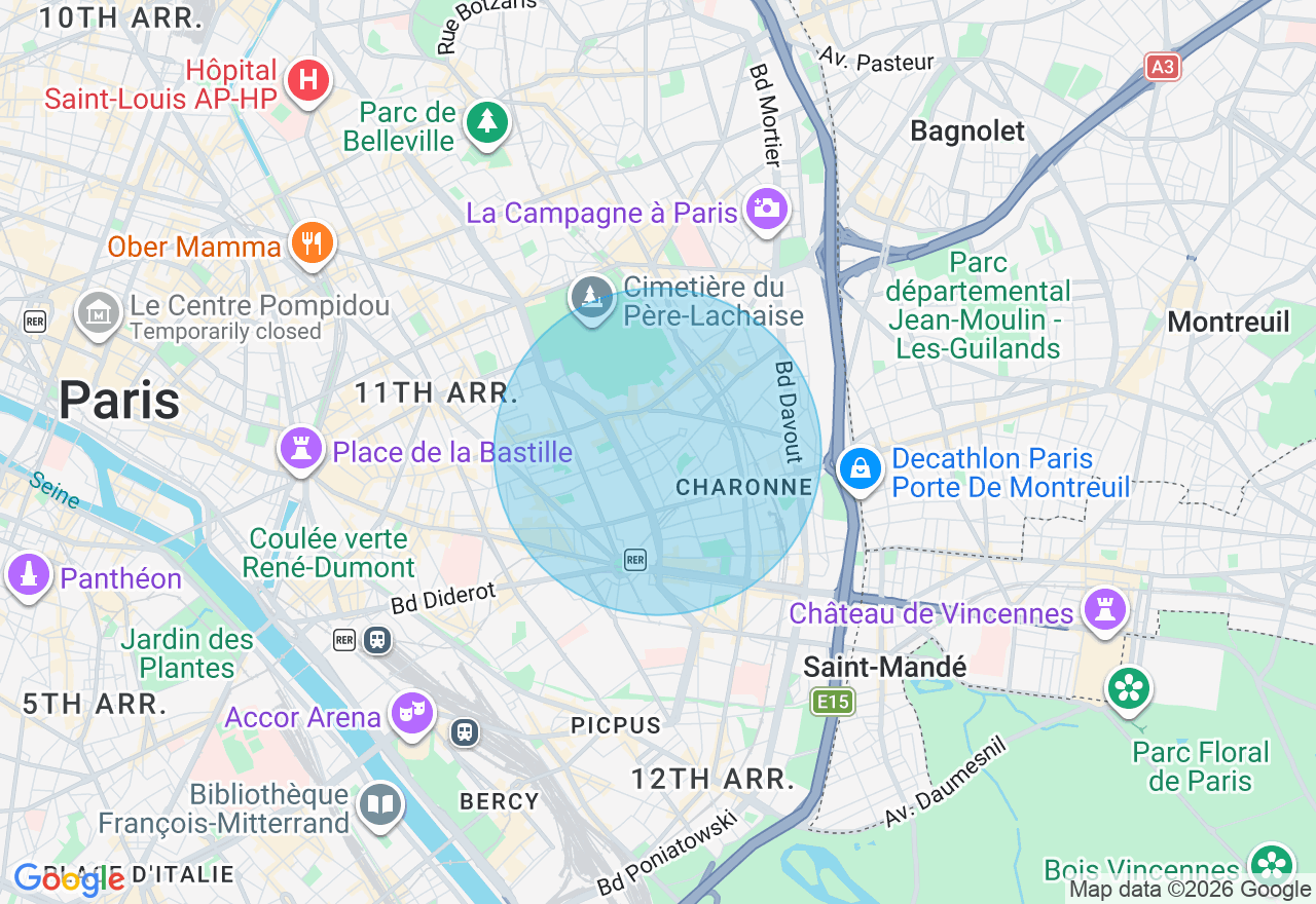 Carte de l'emplacement
