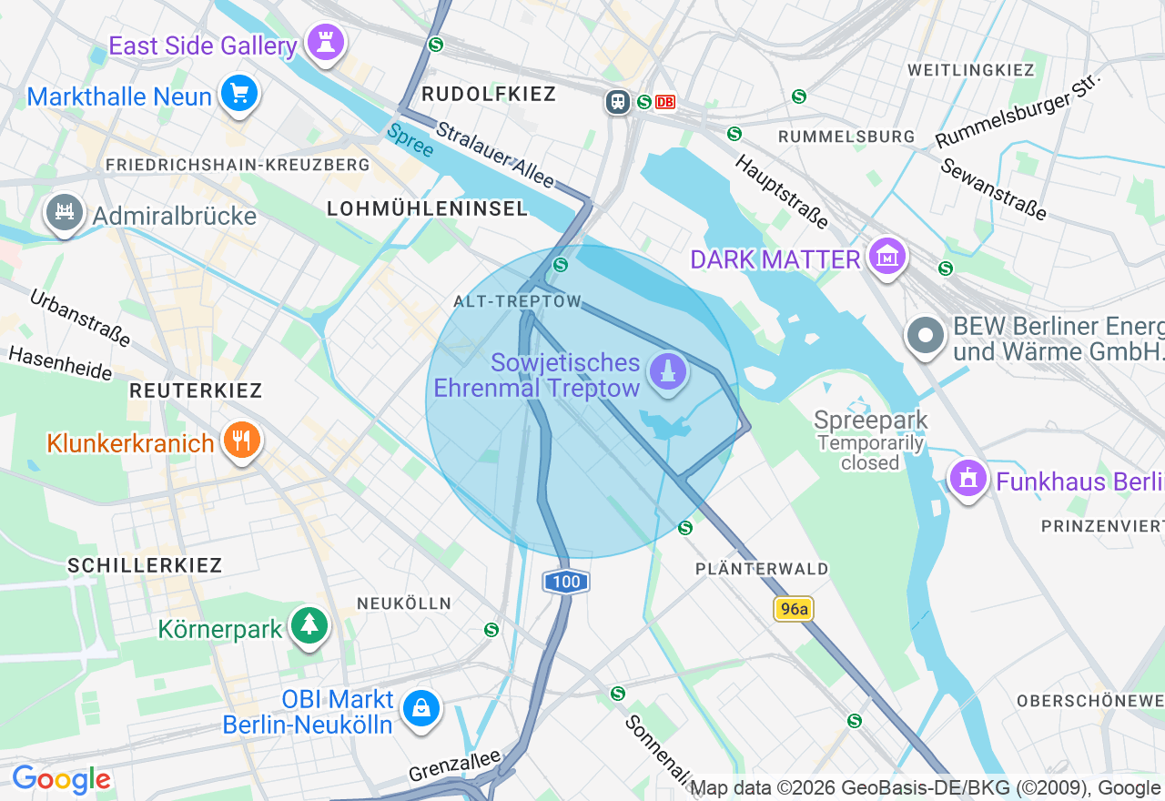 Kartenansicht der Location
